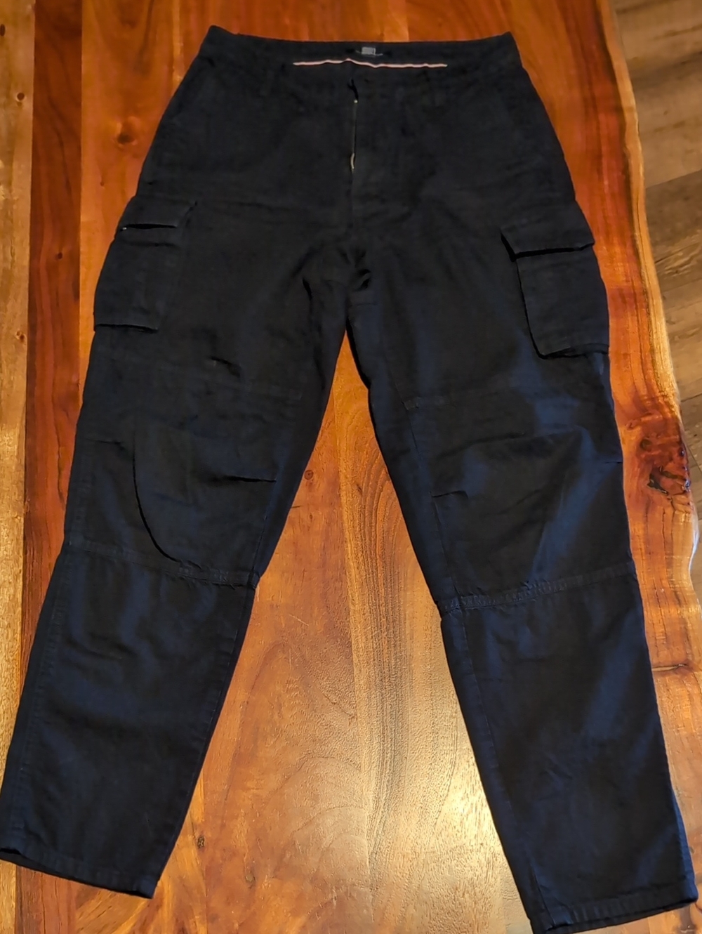 Tommy Hilfiger Black Cargo Pants for Women